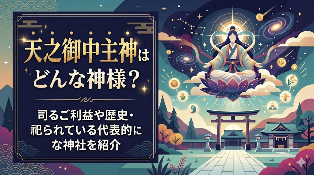 天之御中主神はどんな神様?司るご利益や歴史・祀られている代表的な神社を紹介 | ご利益マップ